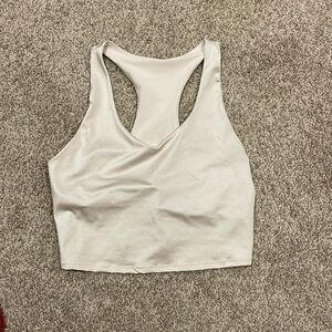 Fabletics cream colored sports top